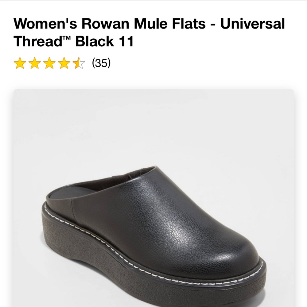 Rowan Mule Flats-Black